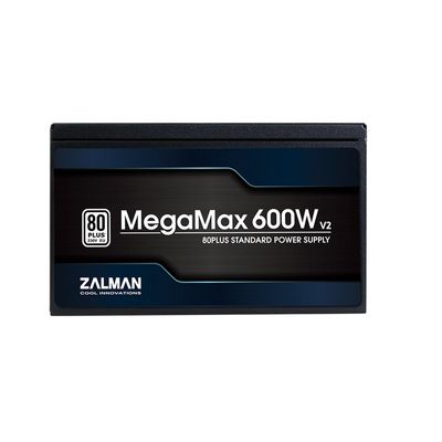 ZALMAN MegaMax V2 80Plus Standard อุปกรณ์จ่ายไฟ (600 วัตต์) รุ่น ZM600-TXII